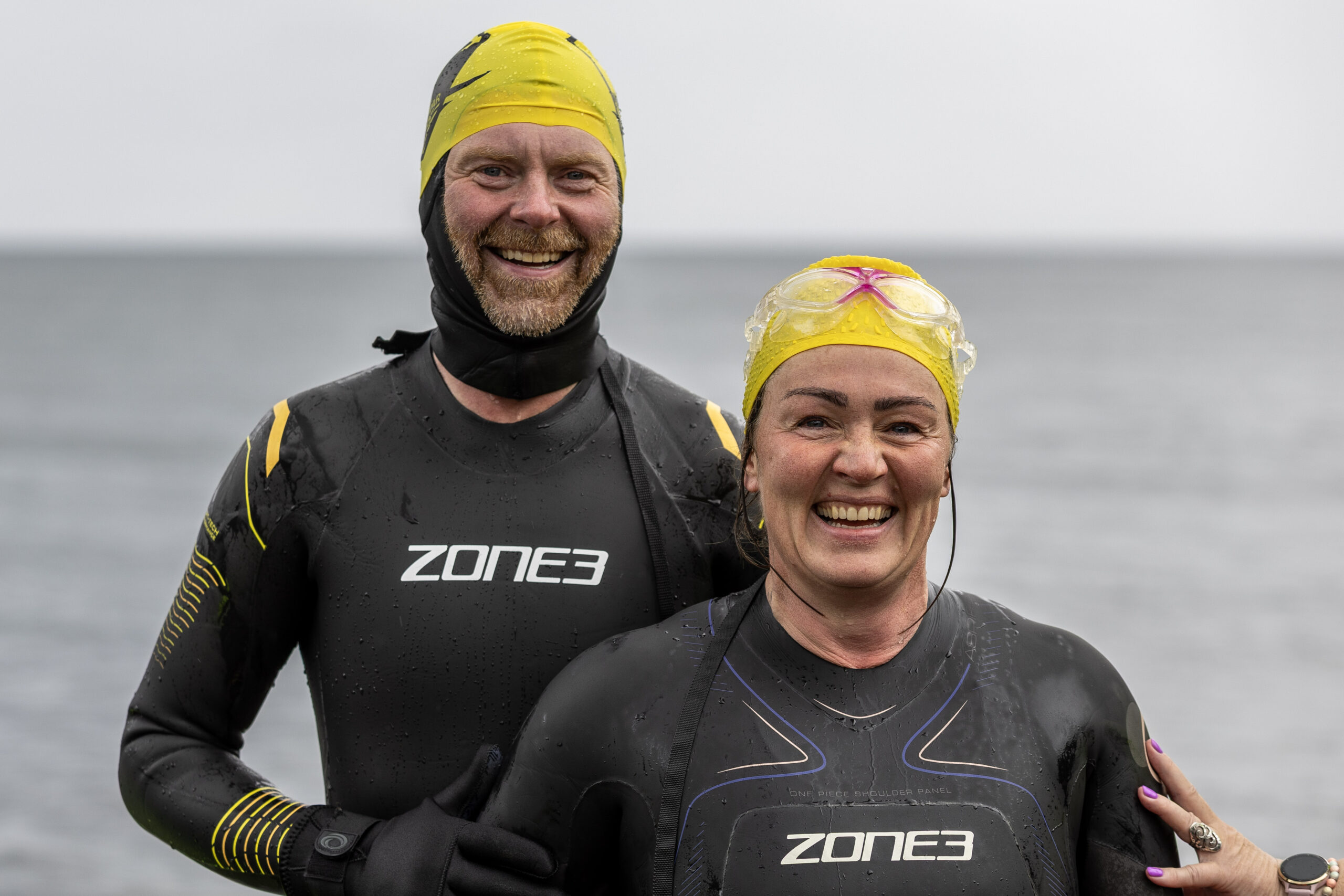 Jónas Bjarki og Erna voru kampakát